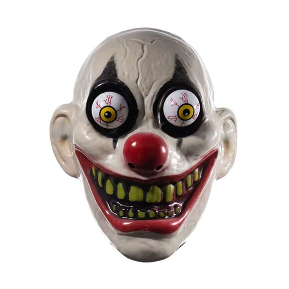 Googly Eye Clown Half Mask ONE SIZE FITS MOST - Picture 6 of 9